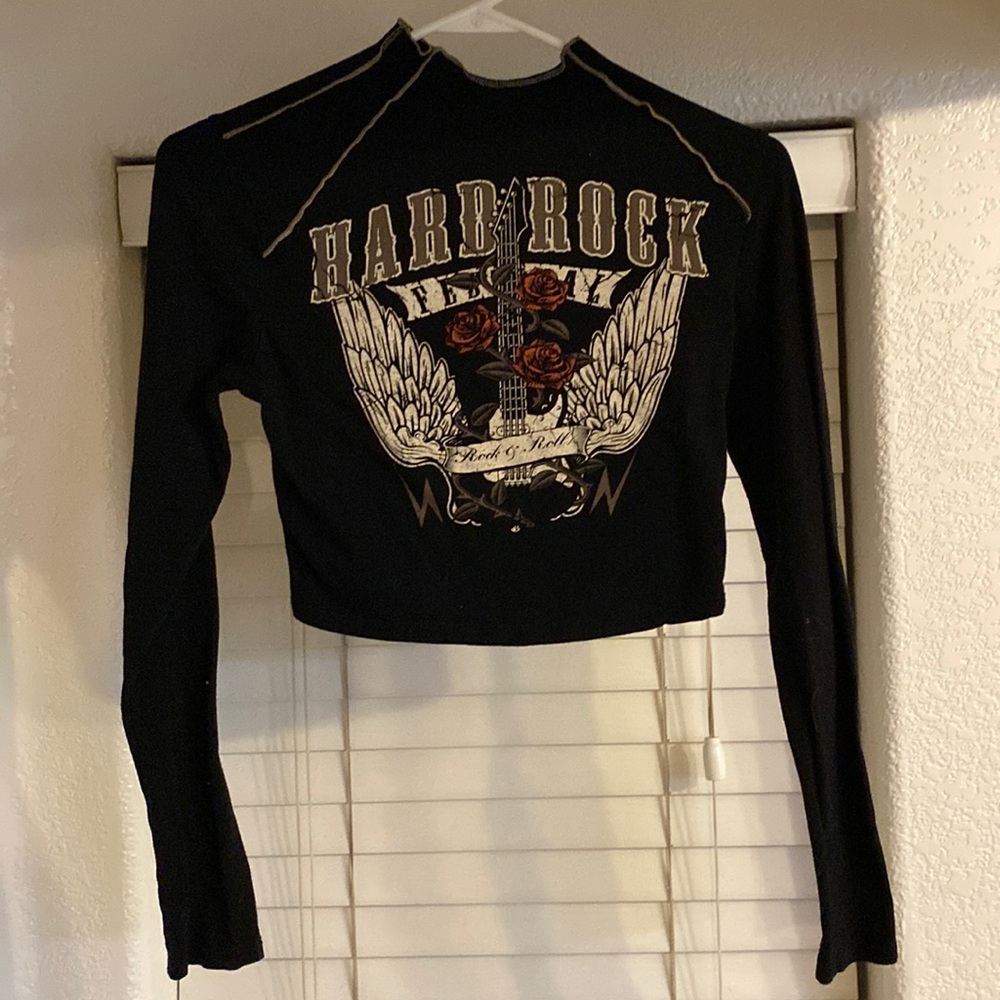 Hard Rock- Rock and Roll Long Sleeve Crop top 🤩🤩